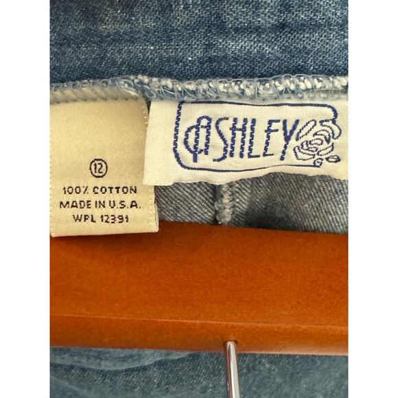 VTG Ashley Light Wash Denim Skirt Size: 12 Made in USA - Picture 3 of 3